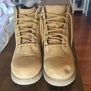 Wonder Nation Men's Brown Lace-Up Boots